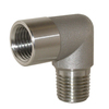 Adaptor stainless steel AISI 316L elbow male BSPT(R) - female BSPP(G)